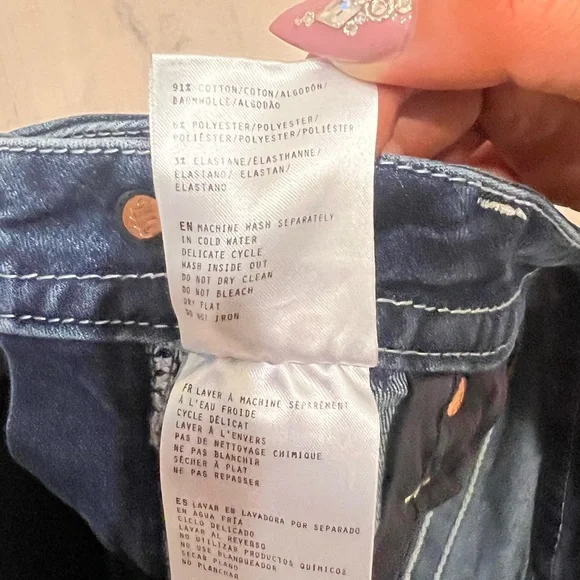 Miss Me Low Rise Stretch Denim Shorts size 27 Exclusive American flag embroidery - Picture 8 of 8